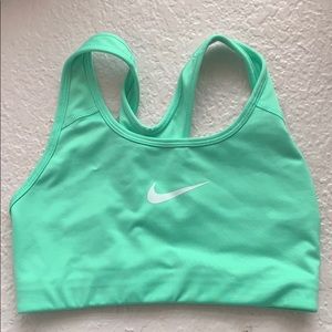 nike sports bra (light teal color)